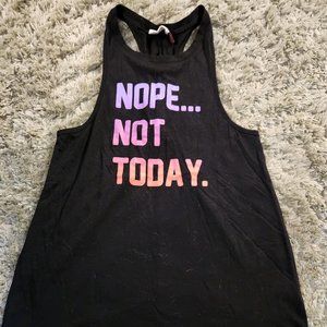 " Nope Not Today" Racerback Tank Top